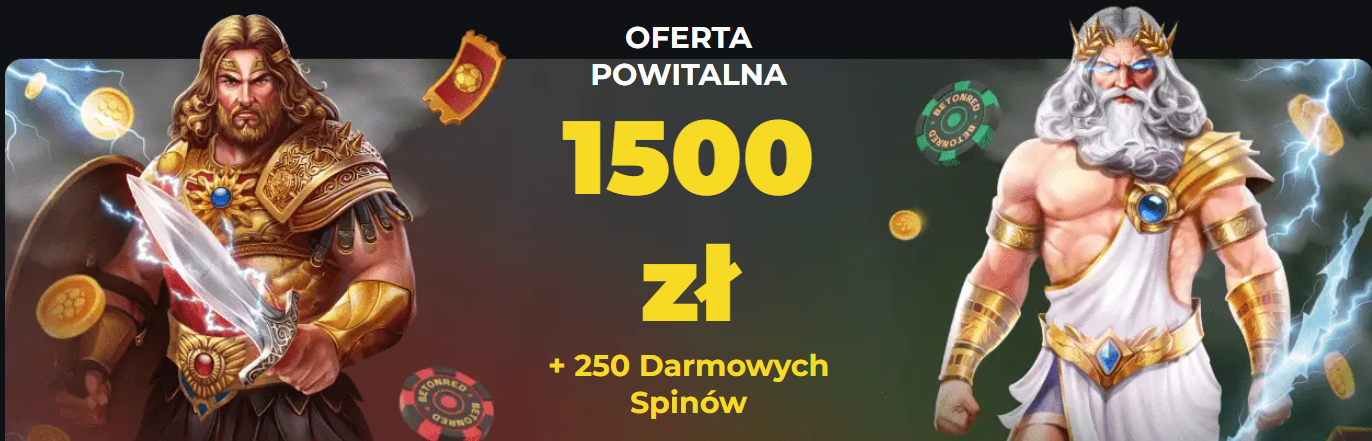 Betonred Casino Banner - Atrakcyjne Bonusy