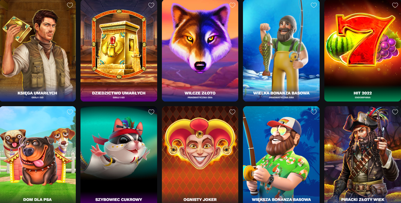 Sloty w Betonred - różnorodne tematyki i mechaniki